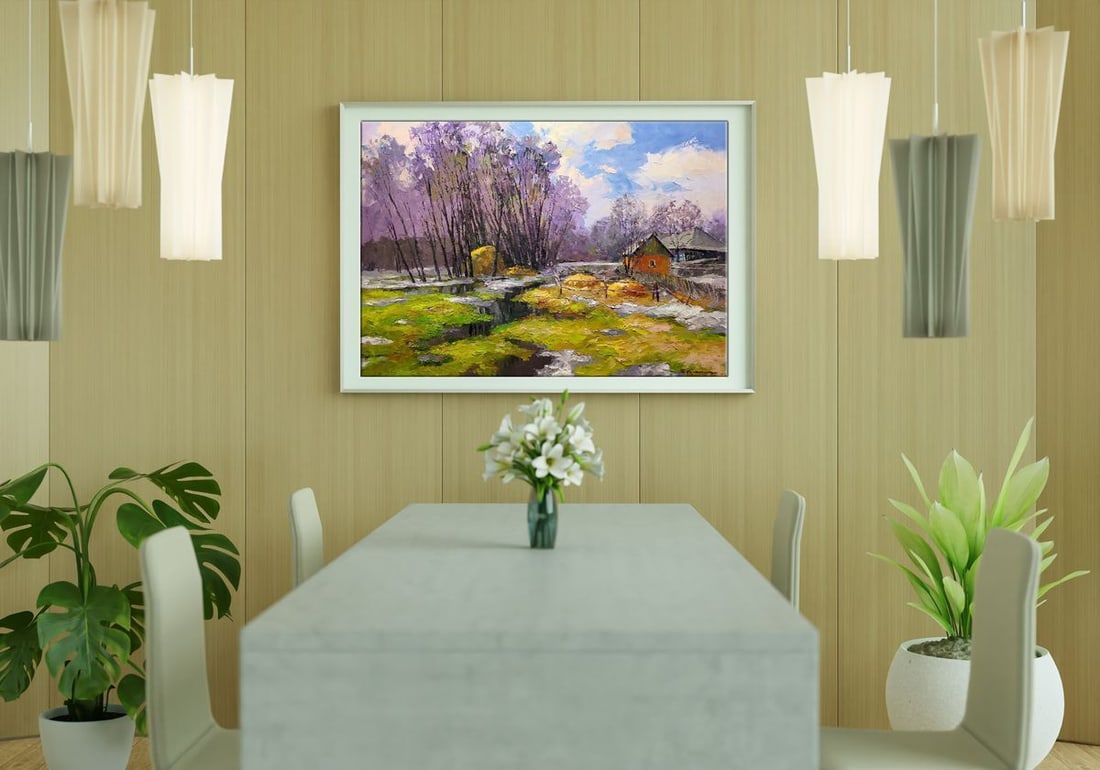 Oil painting March Boris Serdyuk - 2