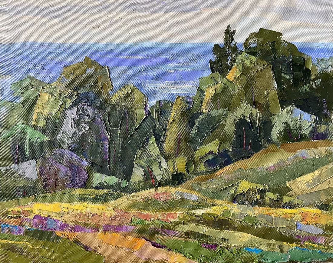 Oil painting Poltava region Kapotenko Ivan Ivanovich: Title: Oil painting Poltava region Kapotenko Ivan Ivanovich Description: Gap 33 *** ABOUT THIS PAINTING *** * TITLE: "Poltava region" * ARTISTS: Kapotenko Ivan Ivanovich * SIZE: 40x50 cm/'15.74x19.68