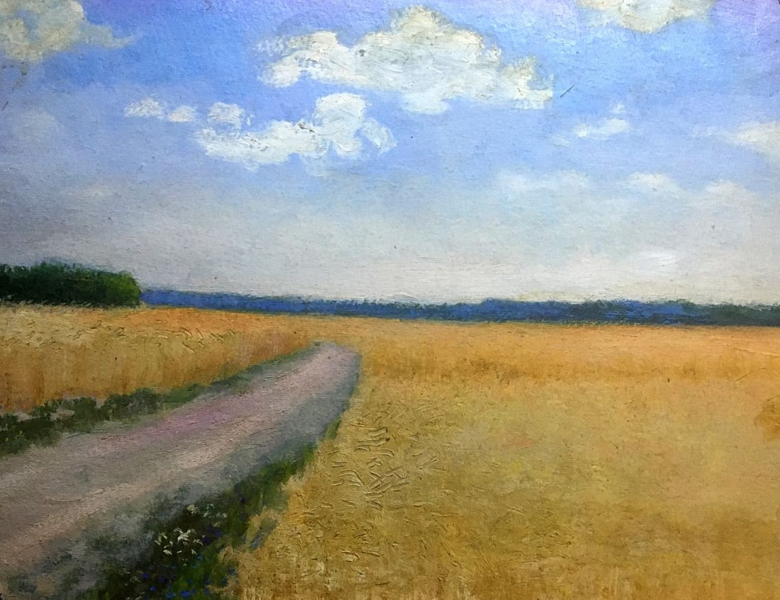Oil painting Fields Ivan Kirillovich Tsyupka - 2