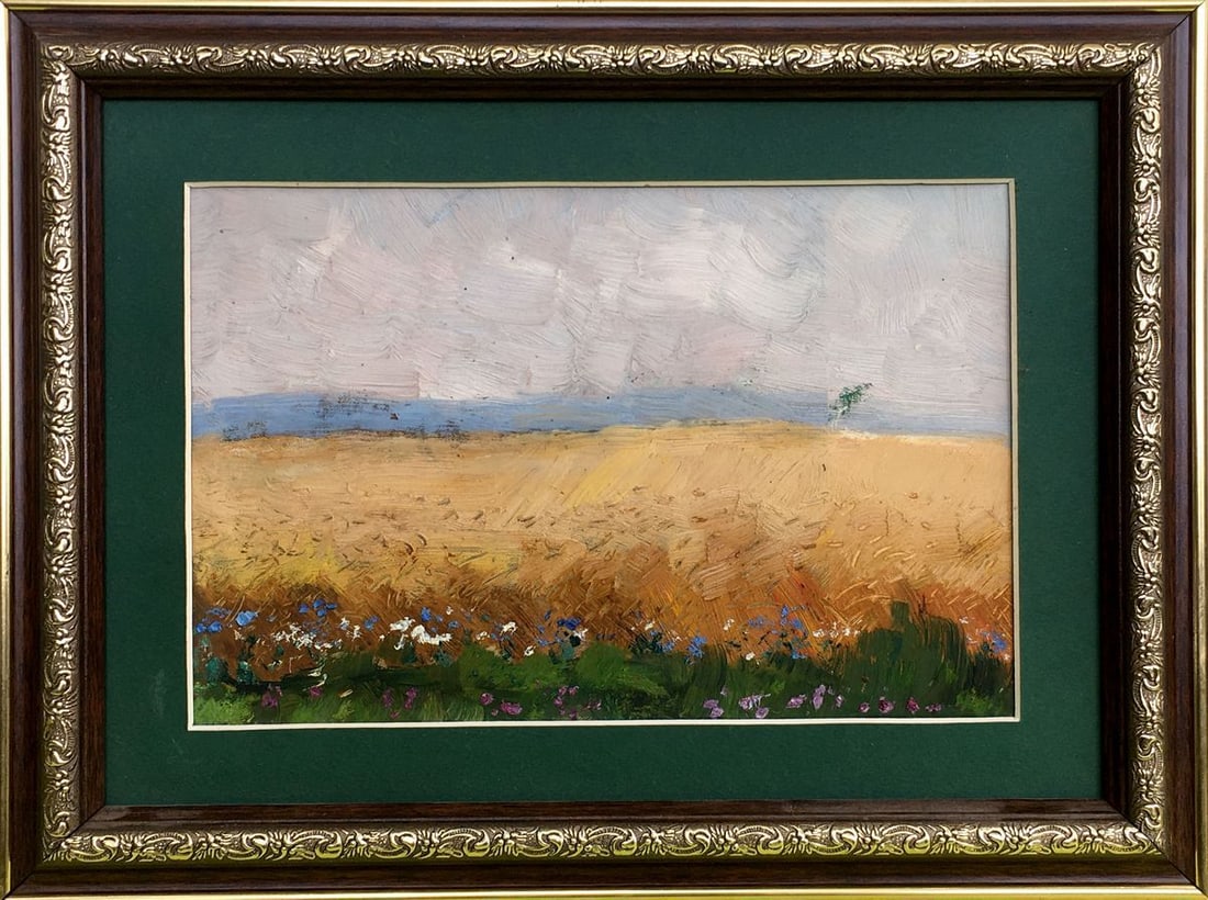 Oil painting Before the rain Tsyupka Ivan Kirillovich: Title: Oil painting Before the rain Tsyupka Ivan Kirillovich Description: 1009 *** ABOUT THIS PAINTING *** * TITLE: "Before the rain" * ARTISTS: Tsyupka Ivan Kirillovich * SIZE: 15x23 cm/'5.90x9.05 in