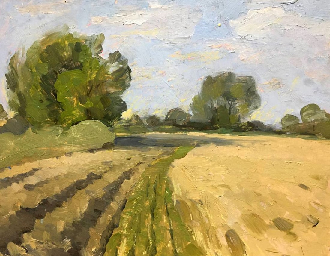 Oil painting Sunny summer day Bloshenko Anatoly Mikhailovich: Title: Oil painting Sunny summer day Bloshenko Anatoly Mikhailovich Description: 1061 *** ABOUT THIS PAINTING *** * TITLE: "Sunny summer day" * ARTISTS: Bloshenko Anatoly Mikhailovich * SIZE: 40x50