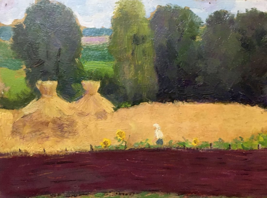 Pencil painting Pioneer leader Ivan Kirillovich Tsyupka - 4