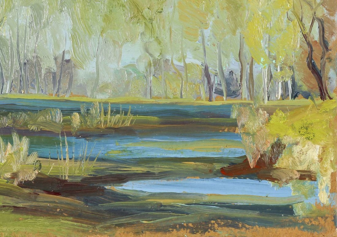 The swamp of sorrow oil painting - 2