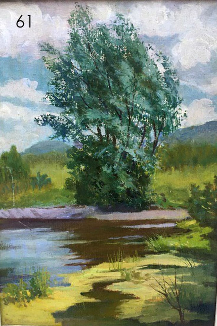 Landscape in Lviv oil painting Vladimir Mikhailovich Rudenko: Title: Landscape in Lviv oil painting Vladimir Mikhailovich Rudenko Description: 61 * TITLE: "Landscape in Lviv" * ARTIST: Vladimir Mikhailovich Rudenko * SIZE: 50x35cm/'19,68x13,77 inches' * MEDIUM: