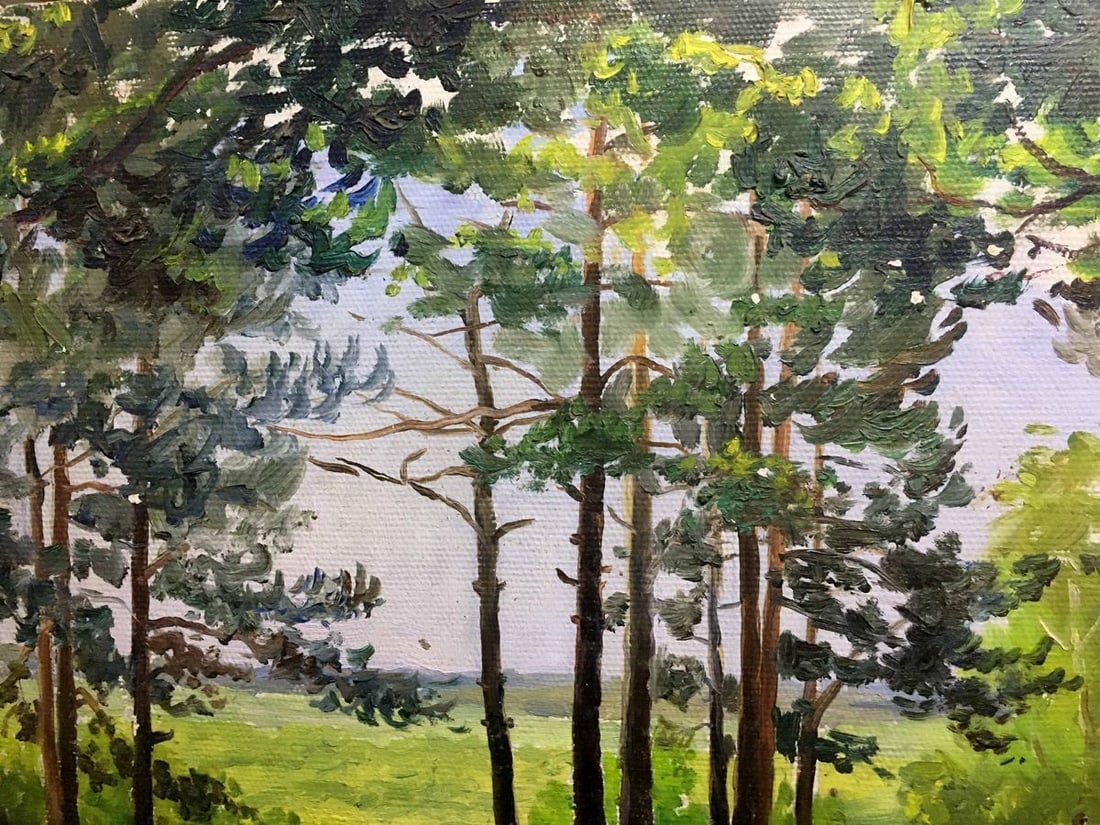 Summer nature oil painting - 5