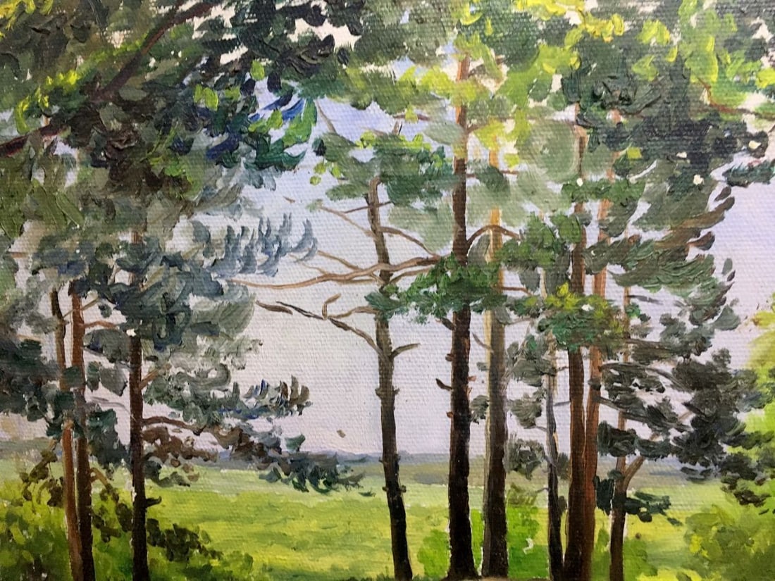 Summer nature oil painting - 6
