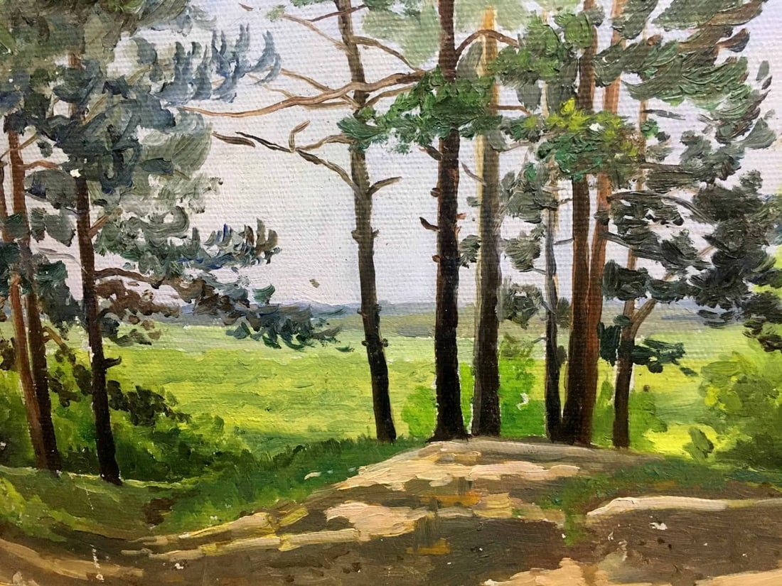 Summer nature oil painting - 7