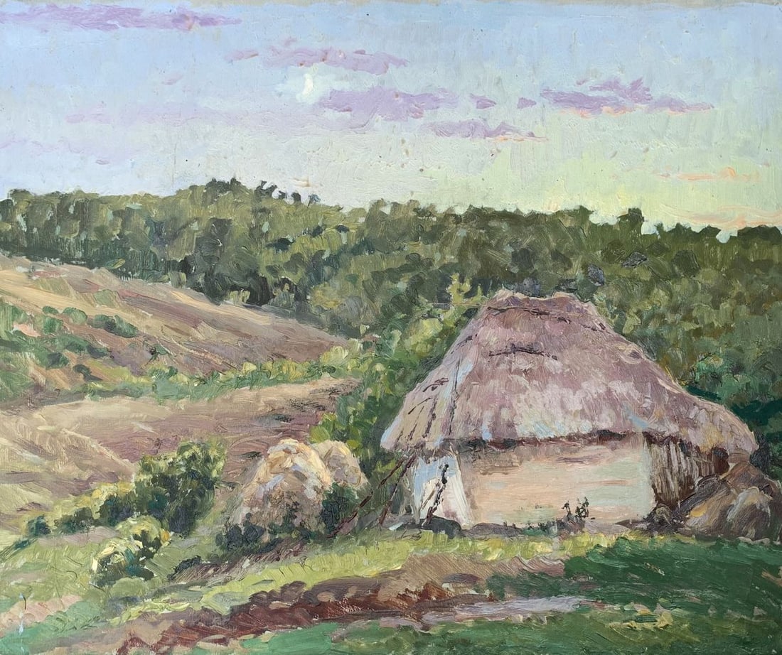 Oil painting Cozy houses A. G. Cherkas (1 of 7)
