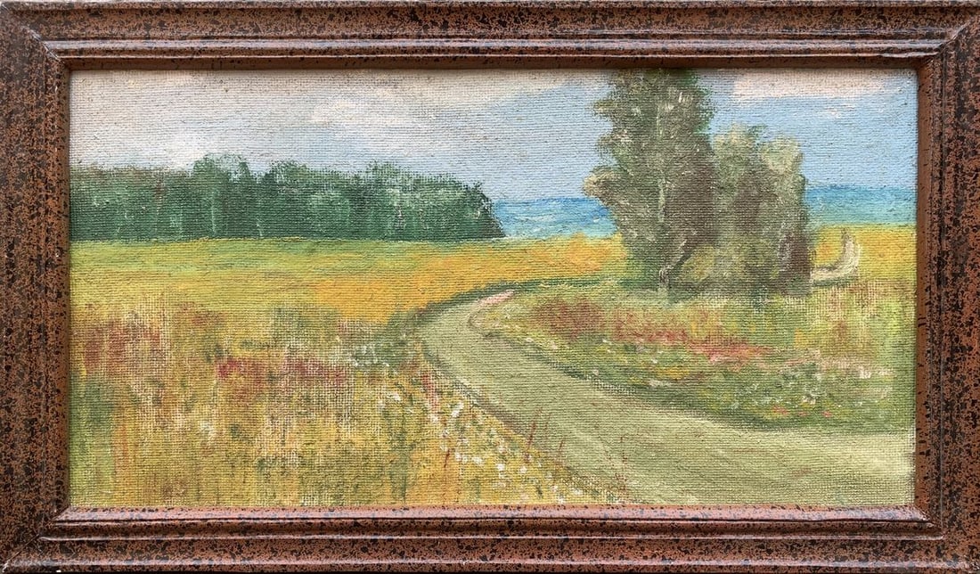 Oil painting Way: Title: Oil painting Way Description: 1499 *** ABOUT THIS PAINTING *** * TITLE: " Way " * ARTISTS: Unknown artist * SIZE: 31x53 cm/' 12,2x20,86 inches' * MEDIUM: oil. canvas * HAND PAINTED: Original
