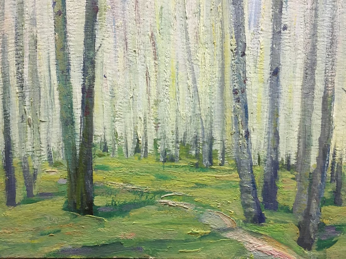 Oil painting Birch Grove Kucherov Alexander Alexandrovich - 4