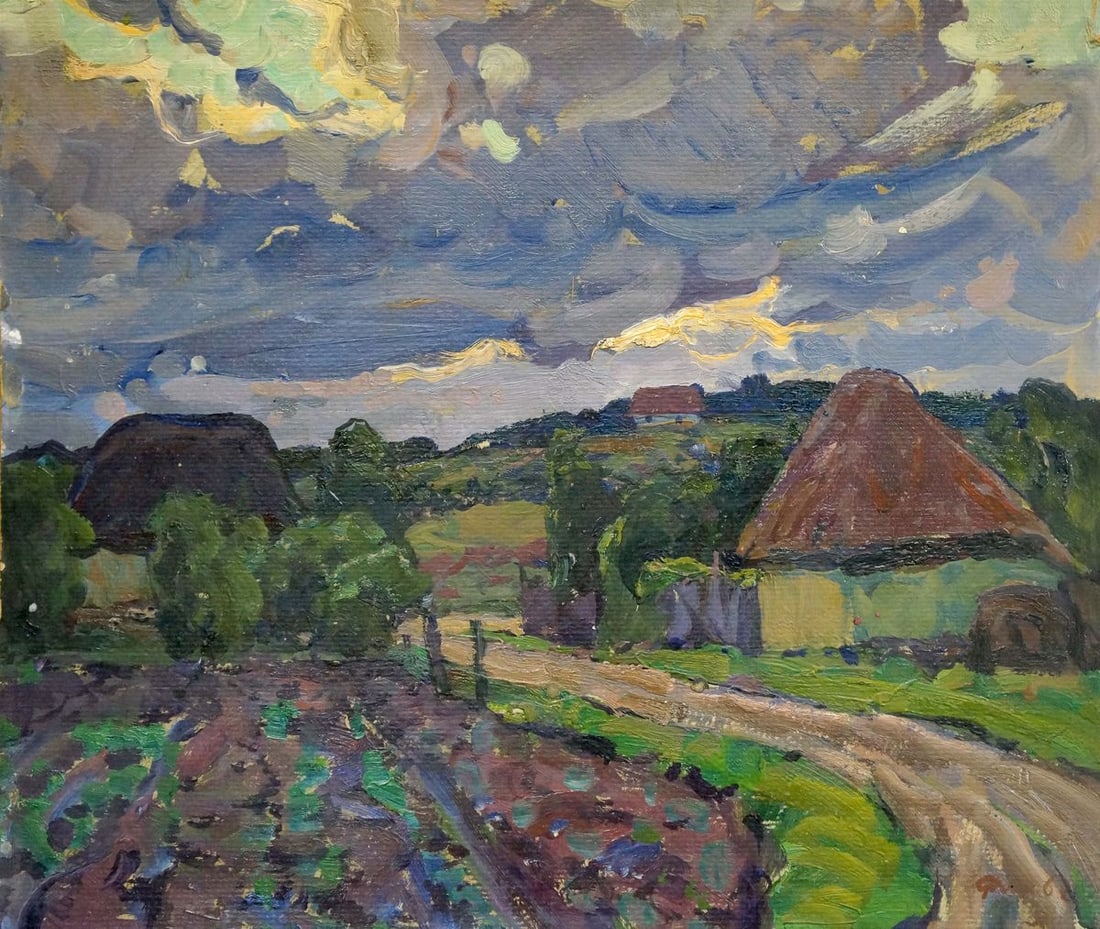 Oil painting Evening in Poltava region Fomin Anatoly Nikiforovich: Title: Oil painting Evening in Poltava region Fomin Anatoly Nikiforovich Description: Verns 207 *** ABOUT THIS PAINTING *** * TITLE: "Evening in Poltava region" * ARTISTS: Fomin Anatoly Nikiforovich *