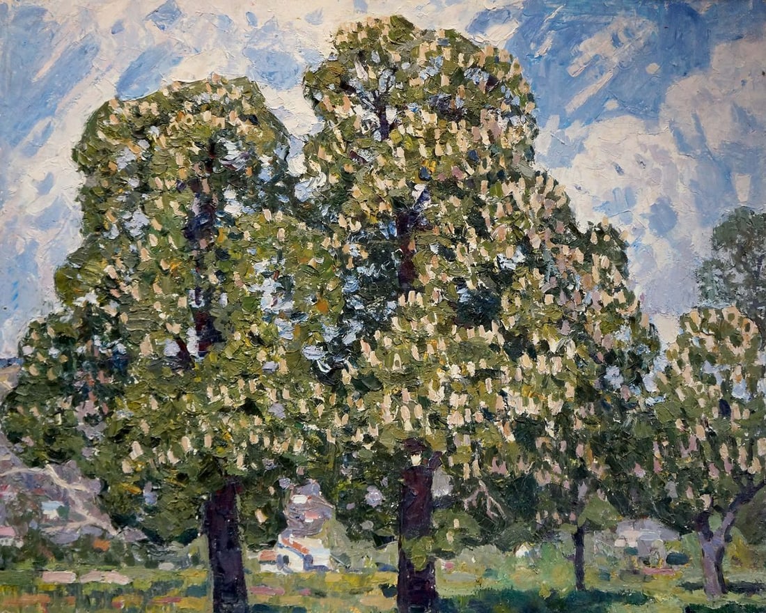 Oil painting Tree blossoms Konovalov Yuri Alexandrovich (1 of 8)