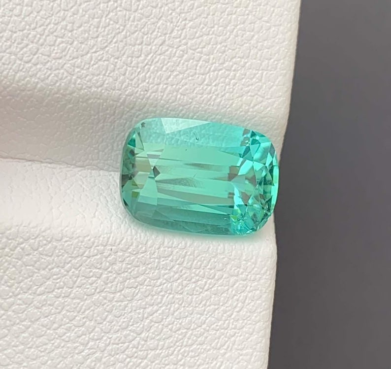Seafoam Blue Tourmaline Gemstone: Natural October Birthstone, Afghanistan (4.67 CT) - 5