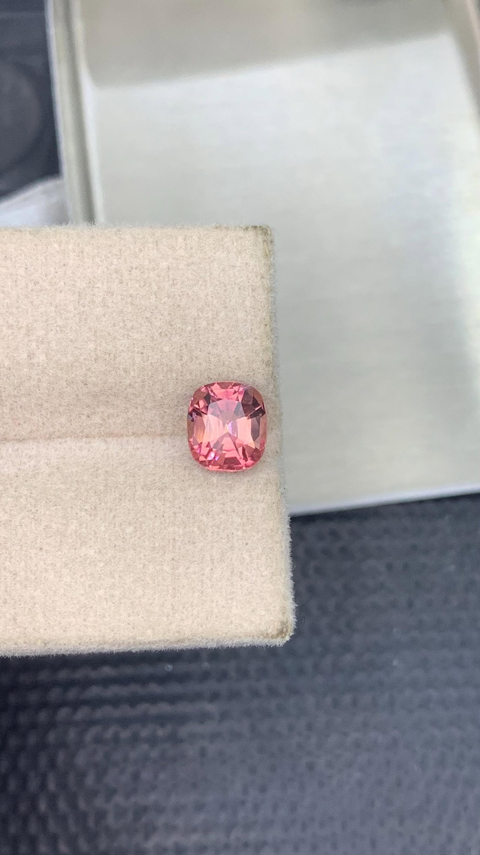 Soft Pink Tourmaline Gemstone: 1.10 CT Cushion Cut, Afghanistan Origin - 14