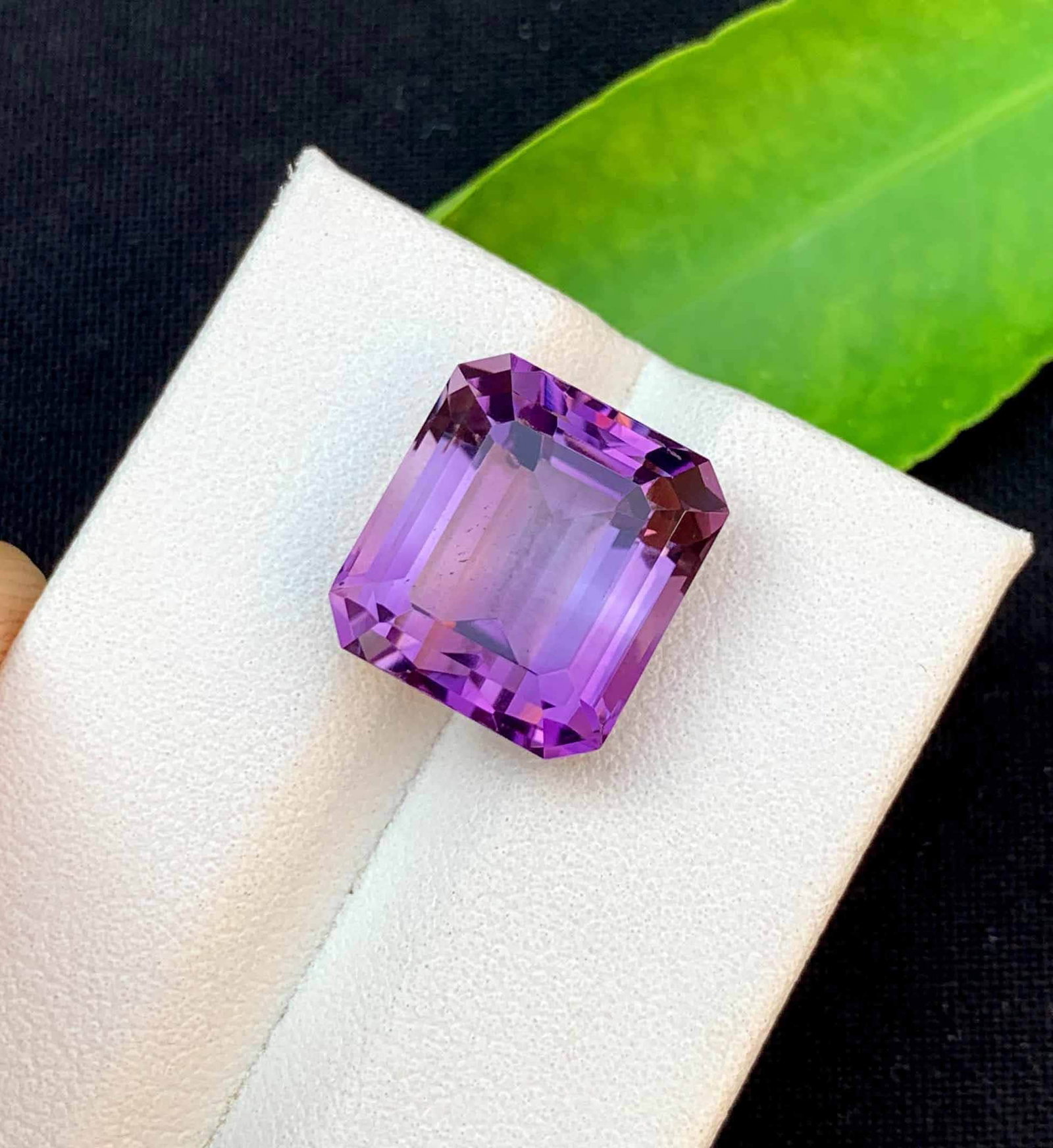 Emerald Cut Amethyst Gemstone: 9.95 Carats, February Birthstone - 4
