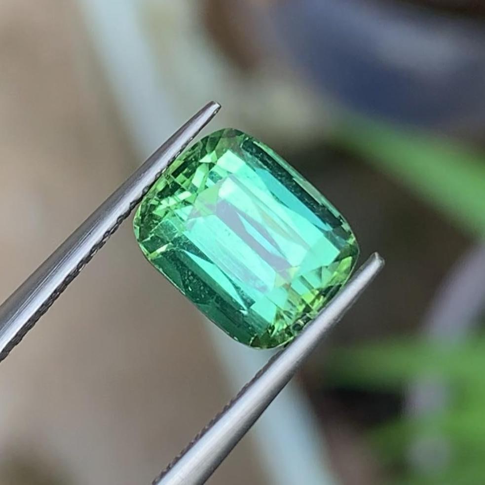 Natural Bluish Green Tourmaline For Ring Making From Afghanistan - 3.45 Carat - 4