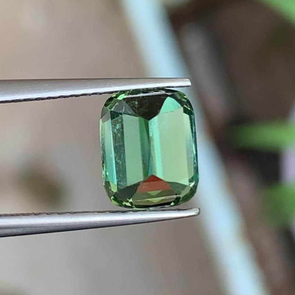 Natural Bluish Green Tourmaline For Ring Making From Afghanistan - 3.45 Carat - 5
