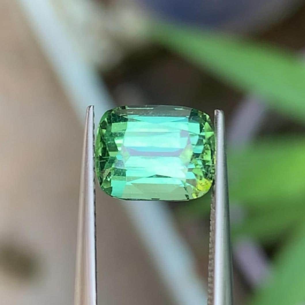 Natural Bluish Green Tourmaline For Ring Making From Afghanistan - 3.45 Carat - 7