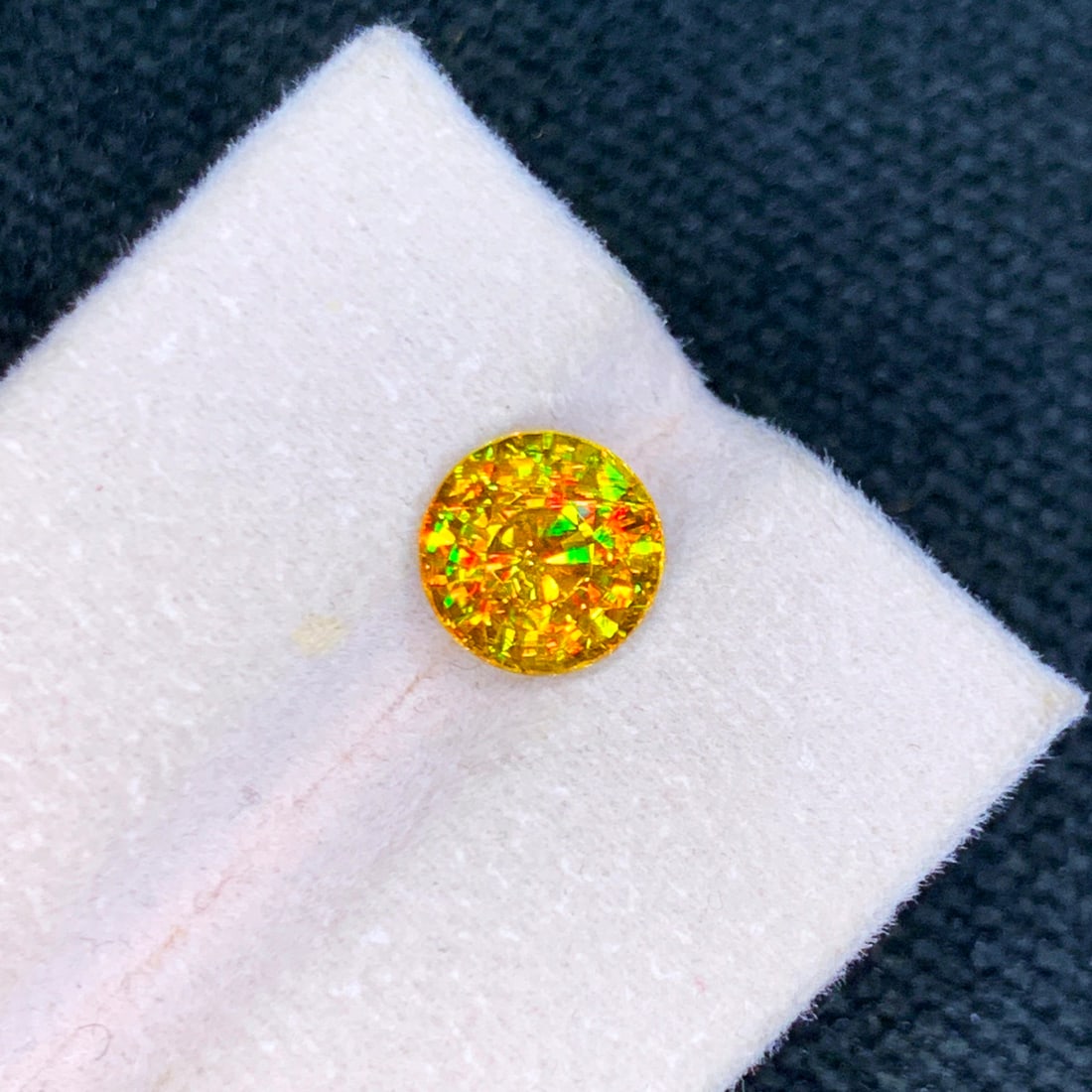 Full Fire Sphene Ring Stone, Natural Sphene Titanite Ring Gemstone - 2