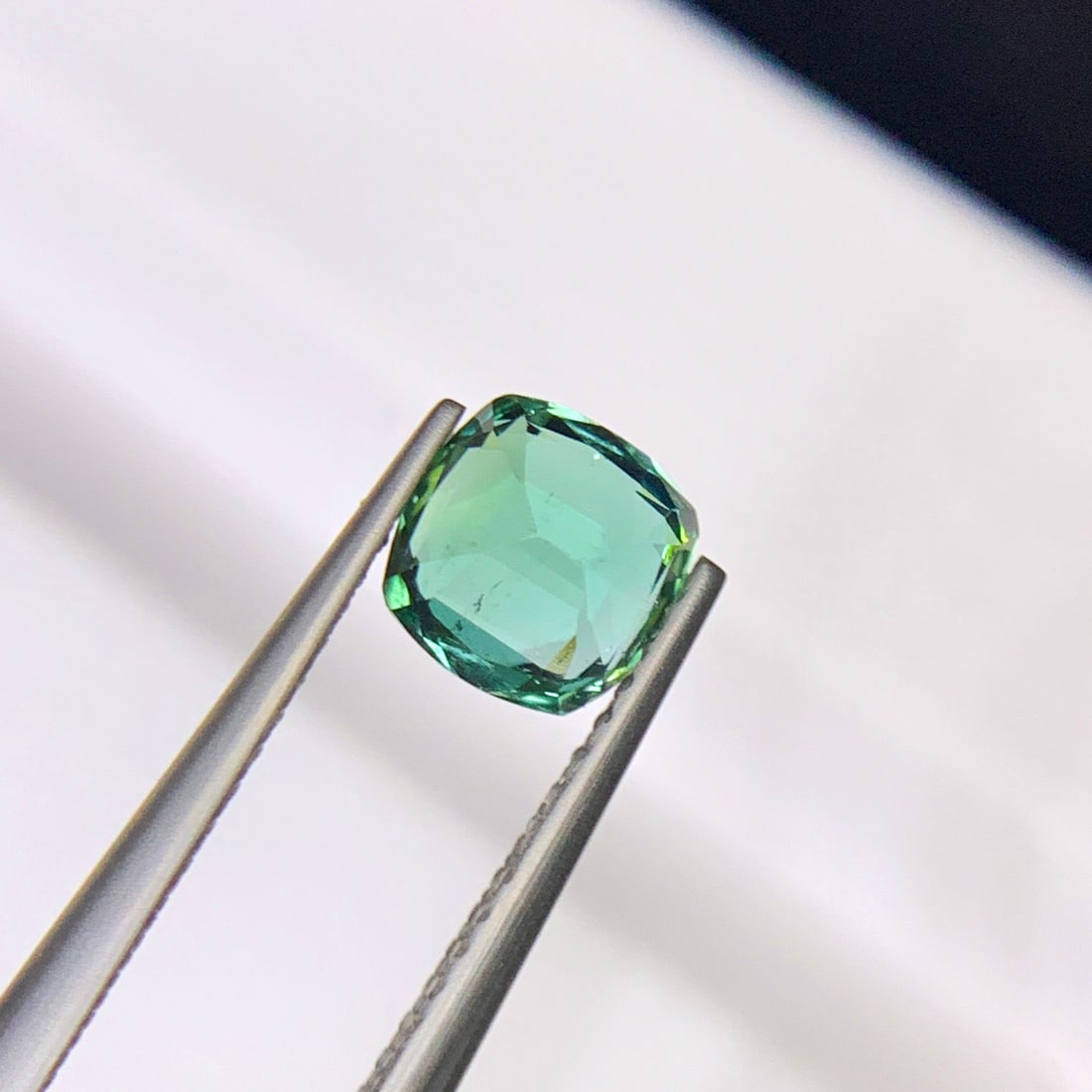 Bluish Green Tourmaline Ring Stone, Natural Tourmaline Gemstone For Jewelry - 2