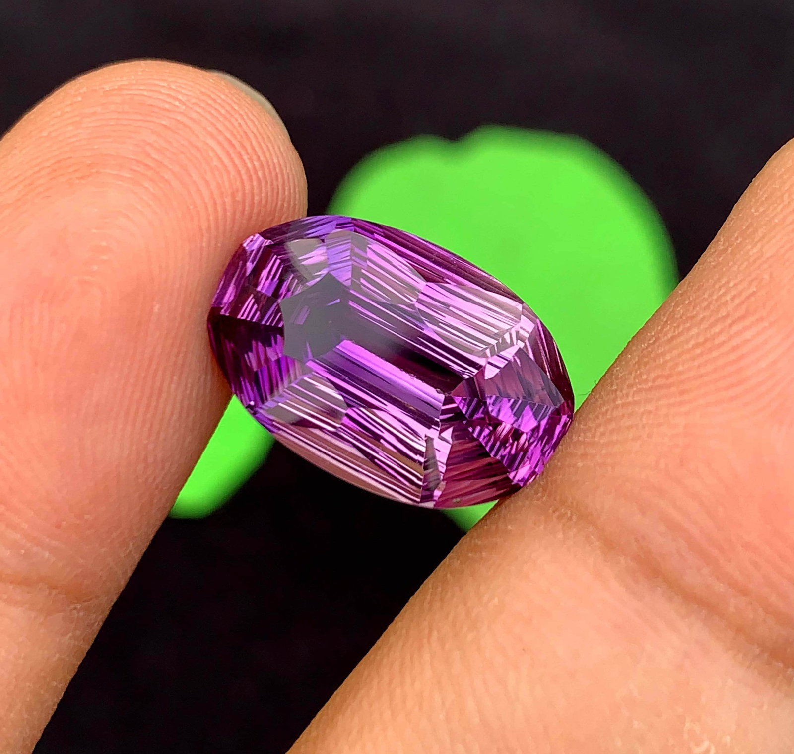 Natural Amethyst Gemstone: Exquisite Fancy Cut, February Birthstone (11.15 Carats) - 4
