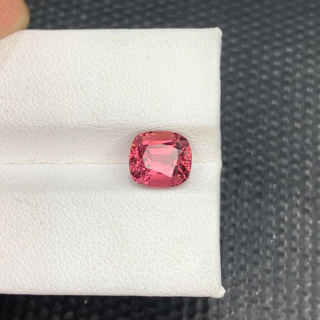 Hot Pink Tourmaline Gemstone Faceted Cushion CutFrom Afghanistan - 2.685 Carat - 16