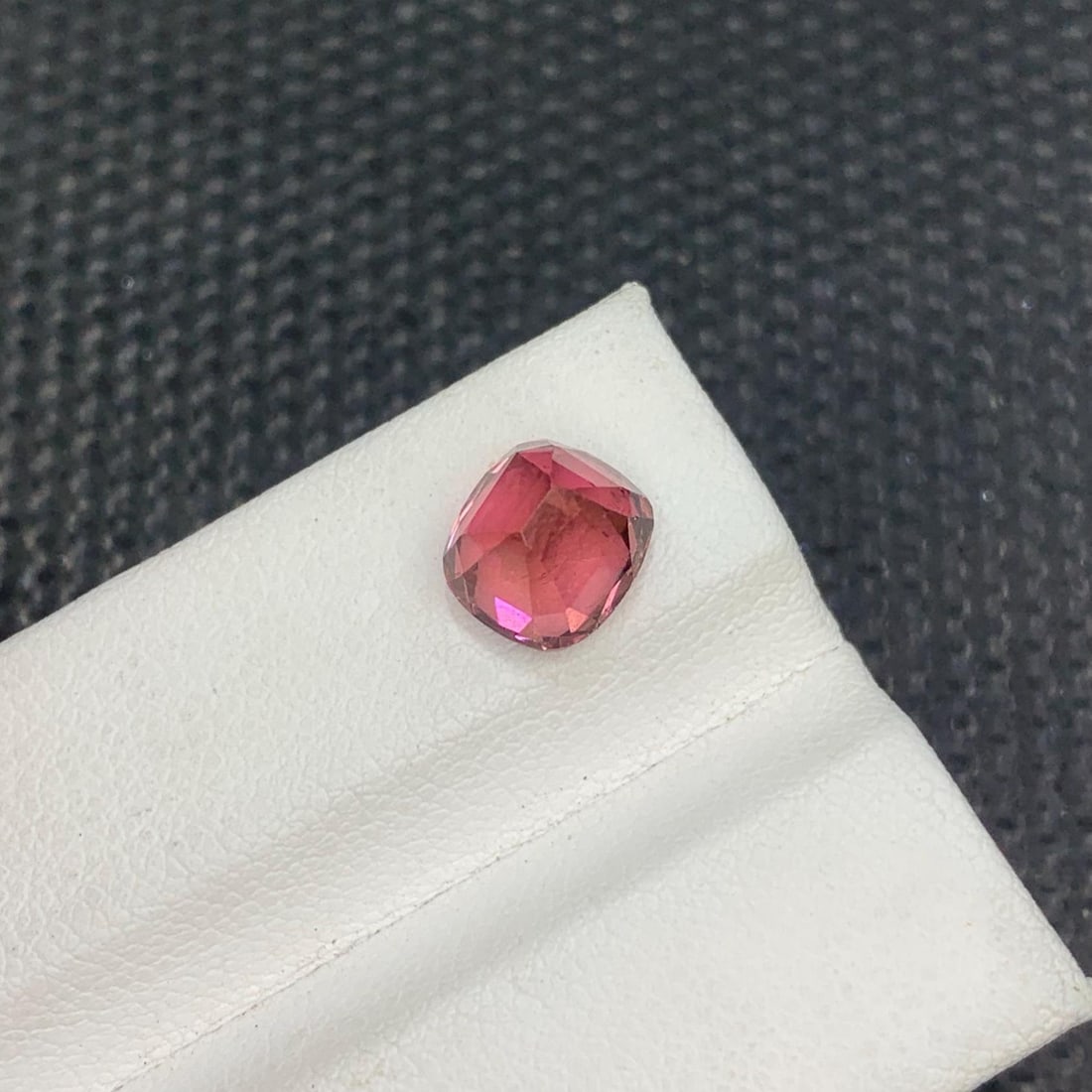 Hot Pink Tourmaline Gemstone Faceted Cushion CutFrom Afghanistan - 2.685 Carat - 9