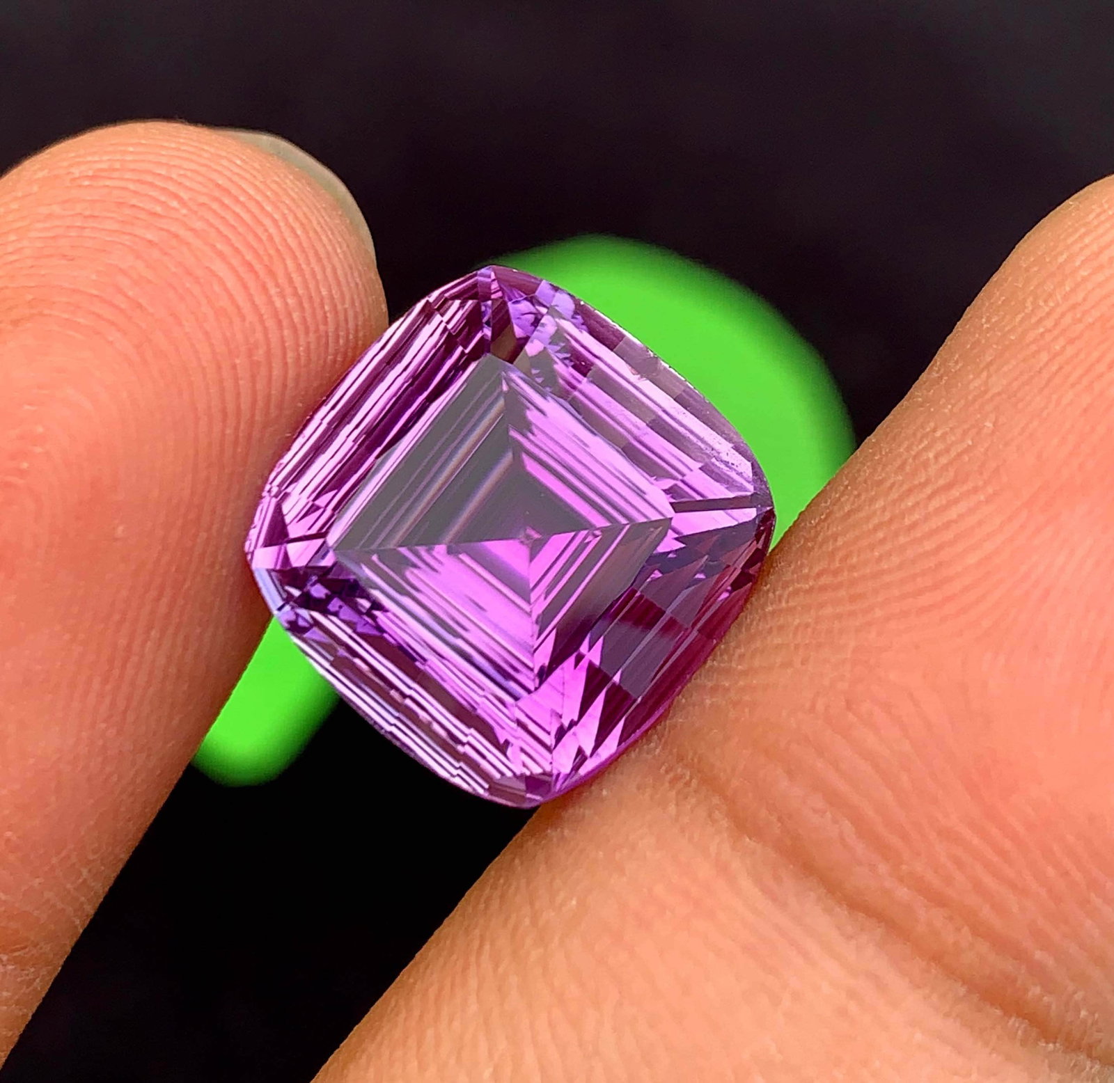 Natural Amethyst Gemstone: 12.90 Carat Fancy Cut February Birthstone - 10