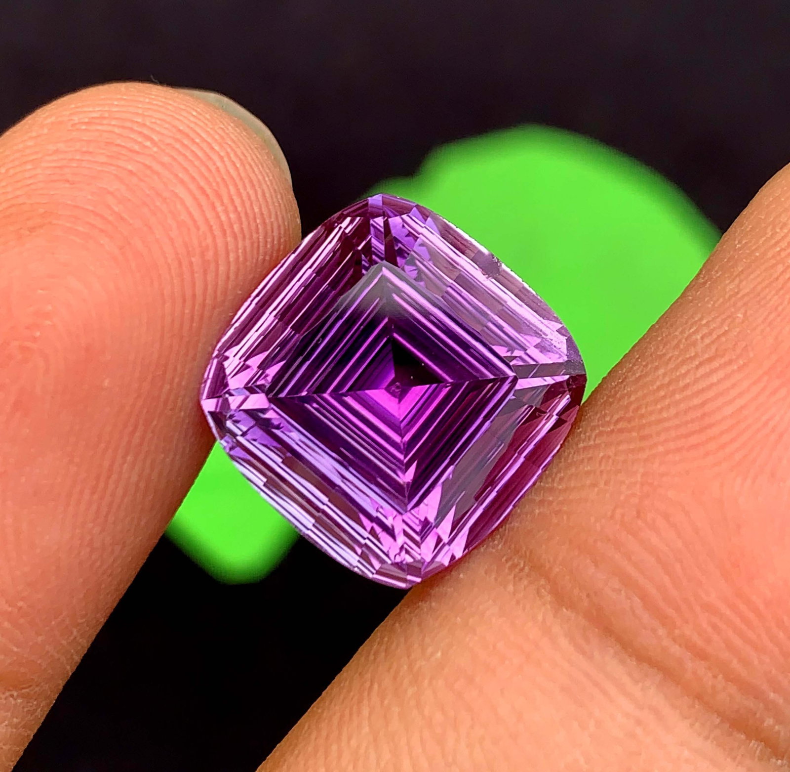 Natural Amethyst Gemstone: 12.90 Carat Fancy Cut February Birthstone - 11