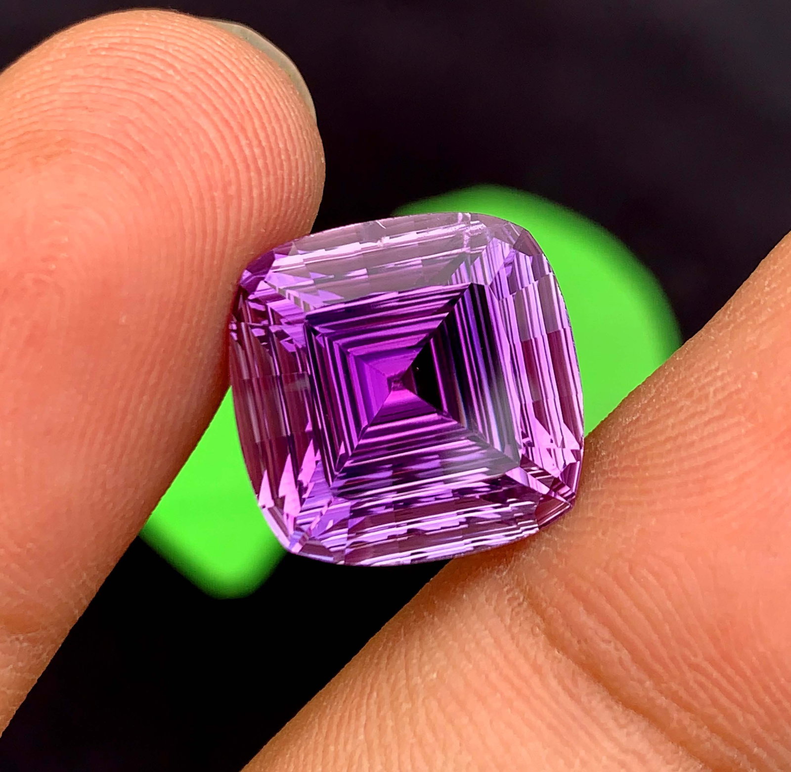 Natural Amethyst Gemstone: 12.90 Carat Fancy Cut February Birthstone - 12