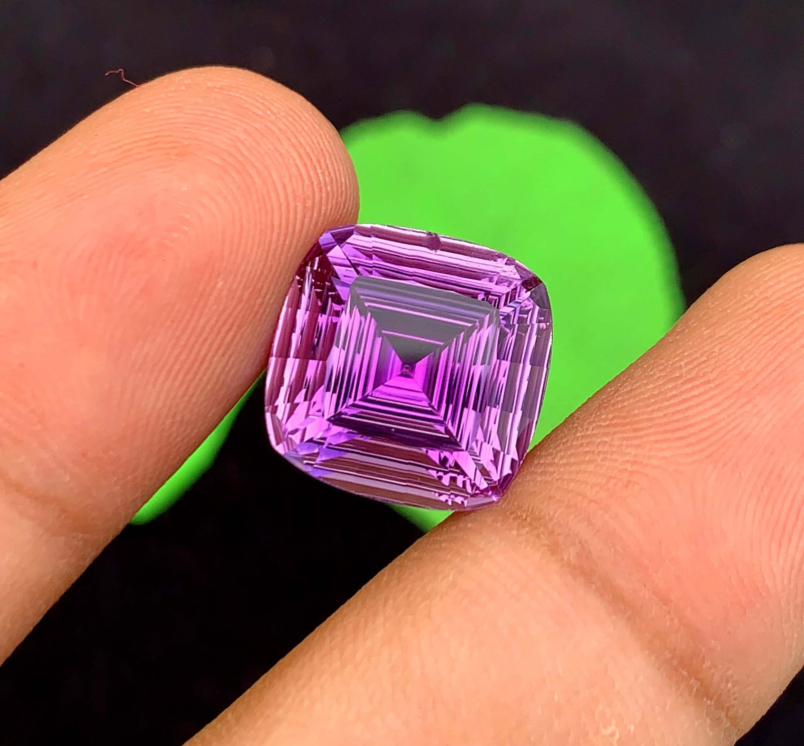 Natural Amethyst Gemstone: 12.90 Carat Fancy Cut February Birthstone - 7