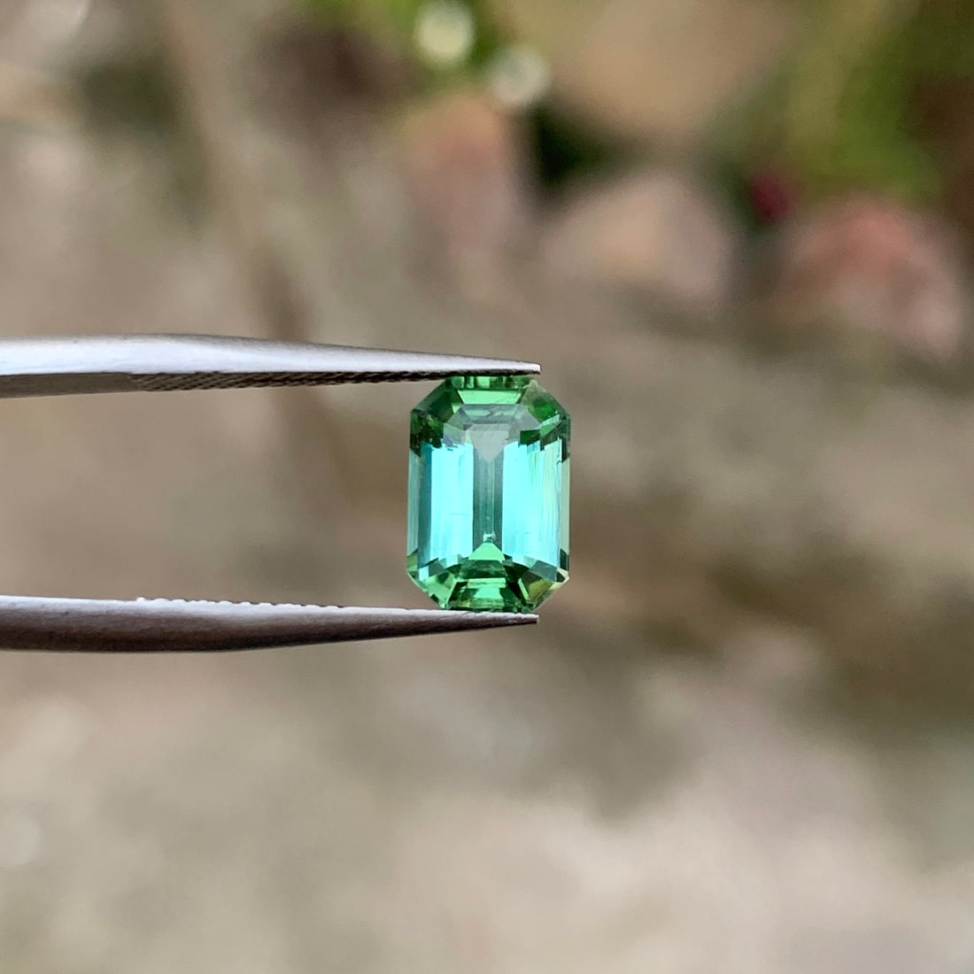 Bluish Green Tourmaline Ring Stone, Natural Tourmaline Gemstone For Jewelry - 2