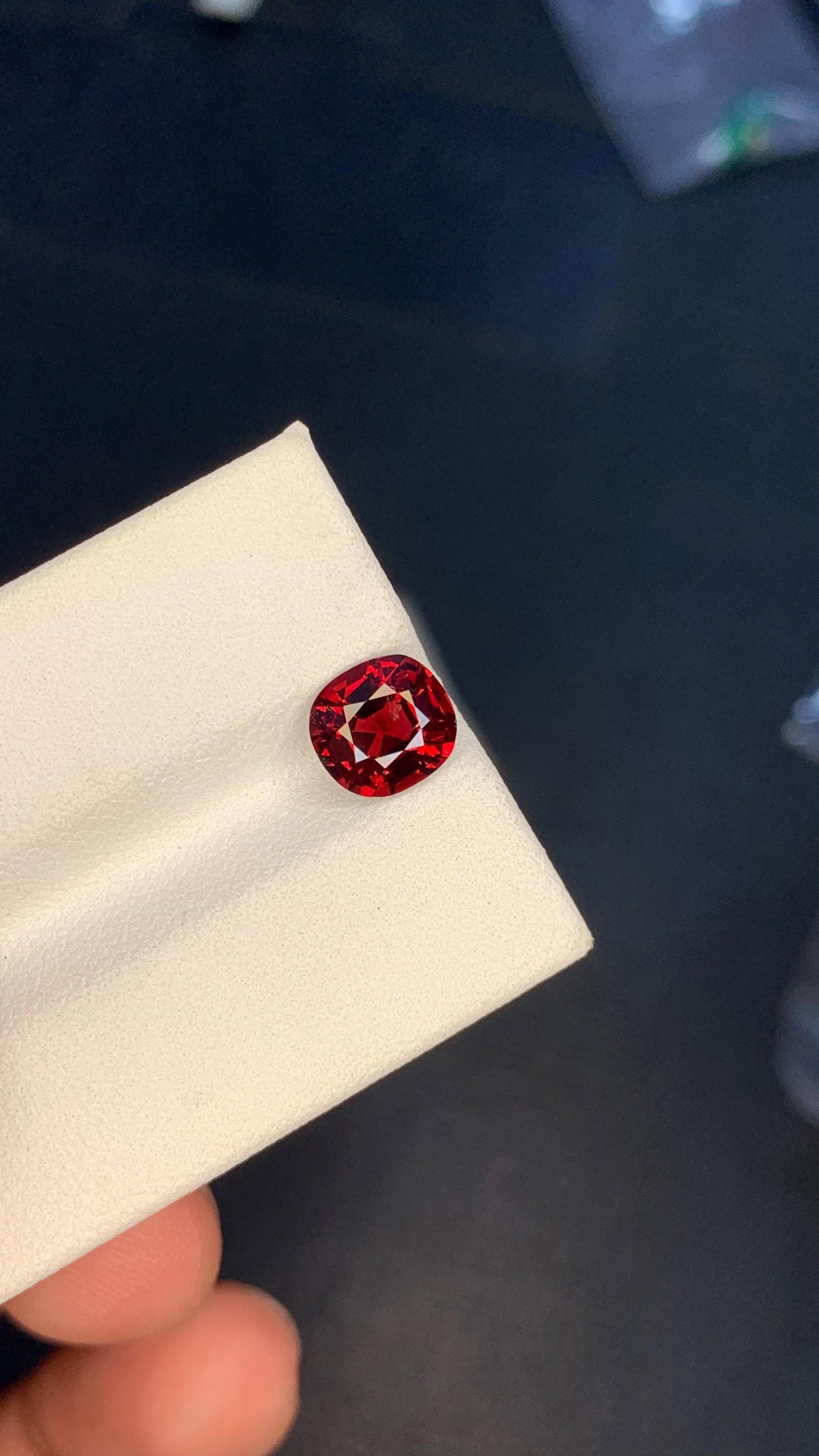 Burma Red Spinel Cushion Cut Gemstone For Wedding Jewelry- 1.87 Carat - 13