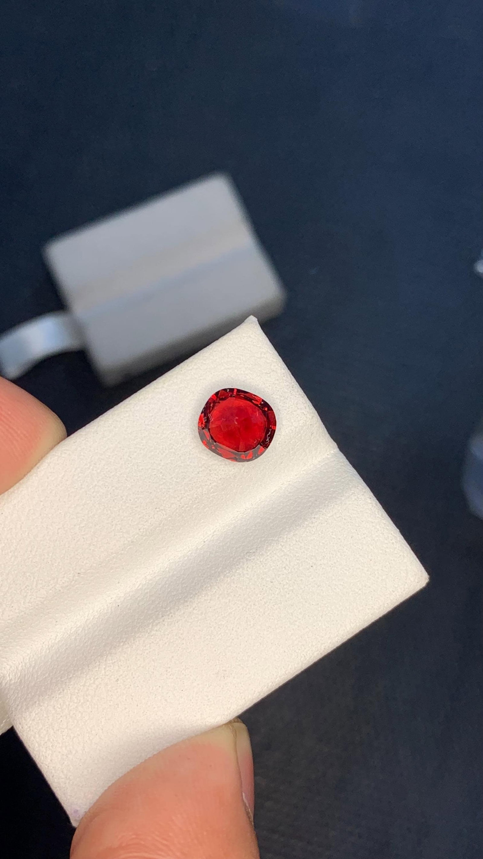 Burma Red Spinel Cushion Cut Gemstone For Wedding Jewelry- 1.87 Carat - 16