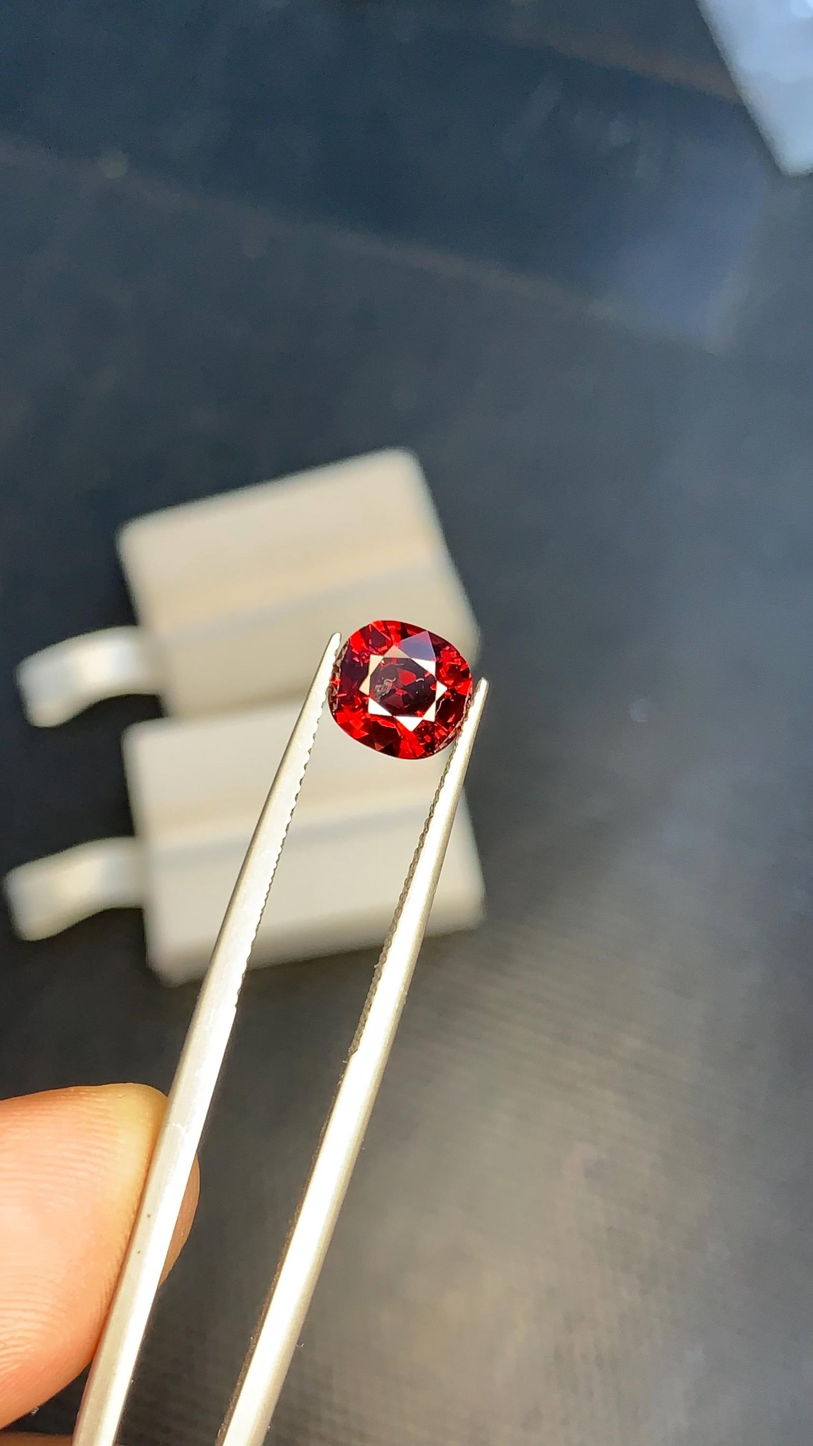 Burma Red Spinel Cushion Cut Gemstone For Wedding Jewelry- 1.87 Carat - 4