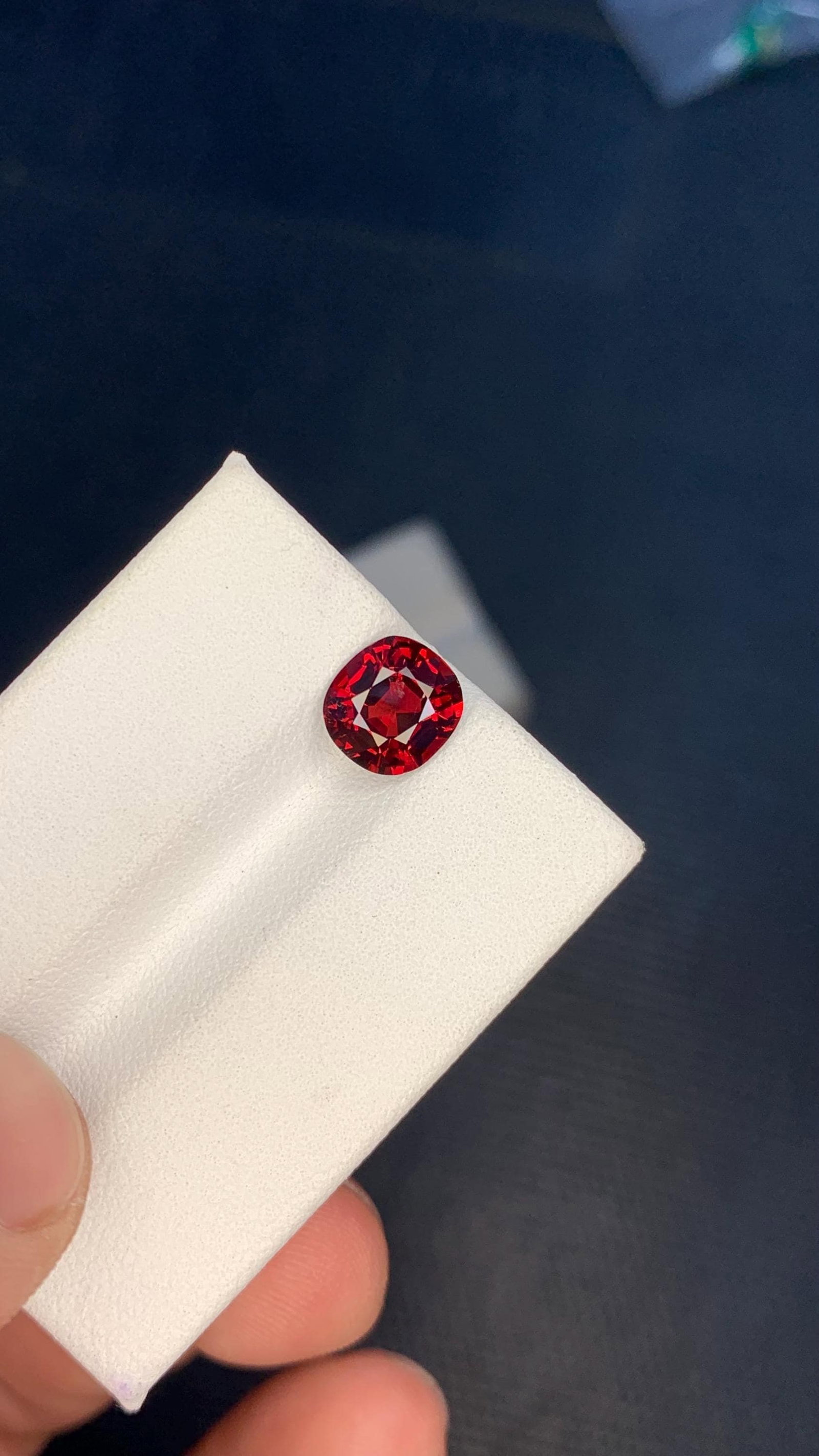 Burma Red Spinel Cushion Cut Gemstone For Wedding Jewelry- 1.87 Carat - 6