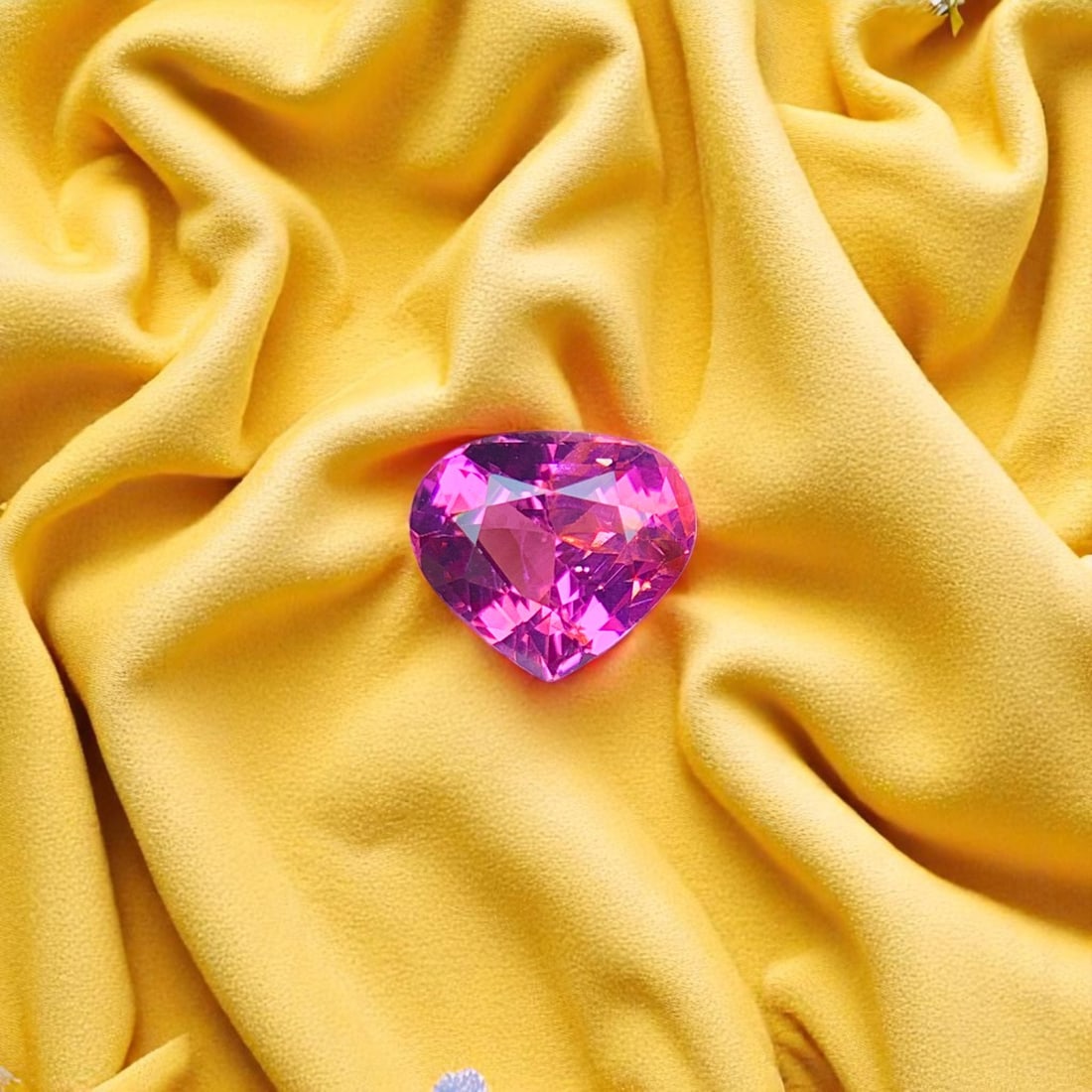Pink Spinel Ring Stone, Natural Spinel Gemstone For Ring Making: Title: Pink Spinel Ring Stone, Natural Spinel Gemstone For Ring Making Description: Dimensions (mm) 7 x 6 x 4 mm Weight (cts) 0.95 Pear, Heart Colours Description Pink Spinel Ring Stone, Natural