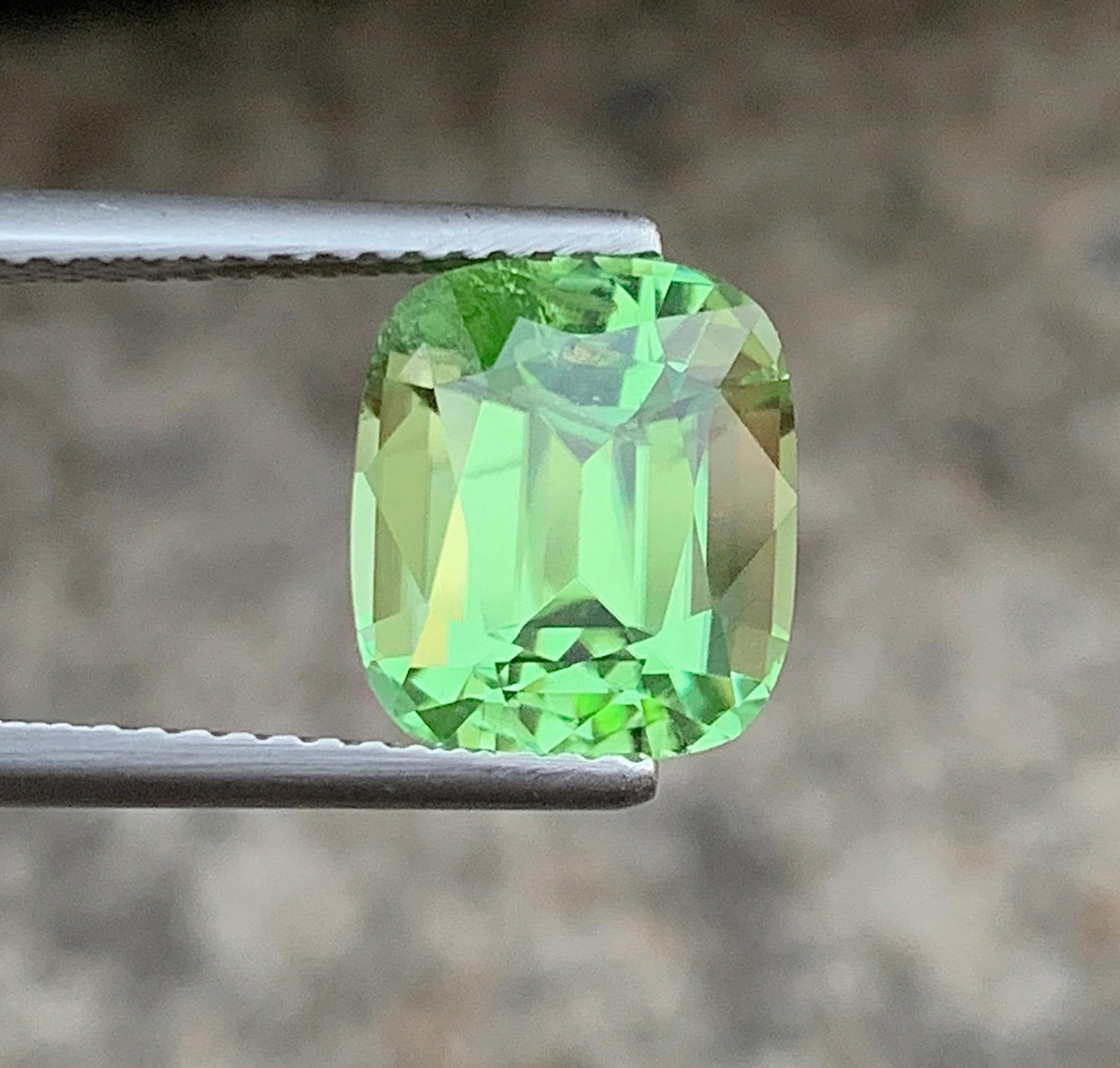 Cushion Cut Peridot Gemstone: 4.70 Carat Natural August Birthstone, Pakistan Origin - 15