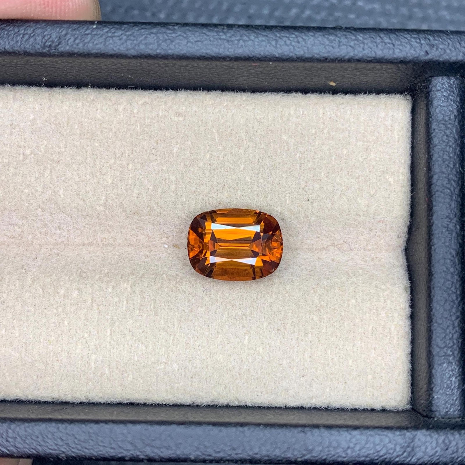 Honey Brown Bastnaesite Gemstone: 5.05 CT Loupe Clean Cushion Cut - 11