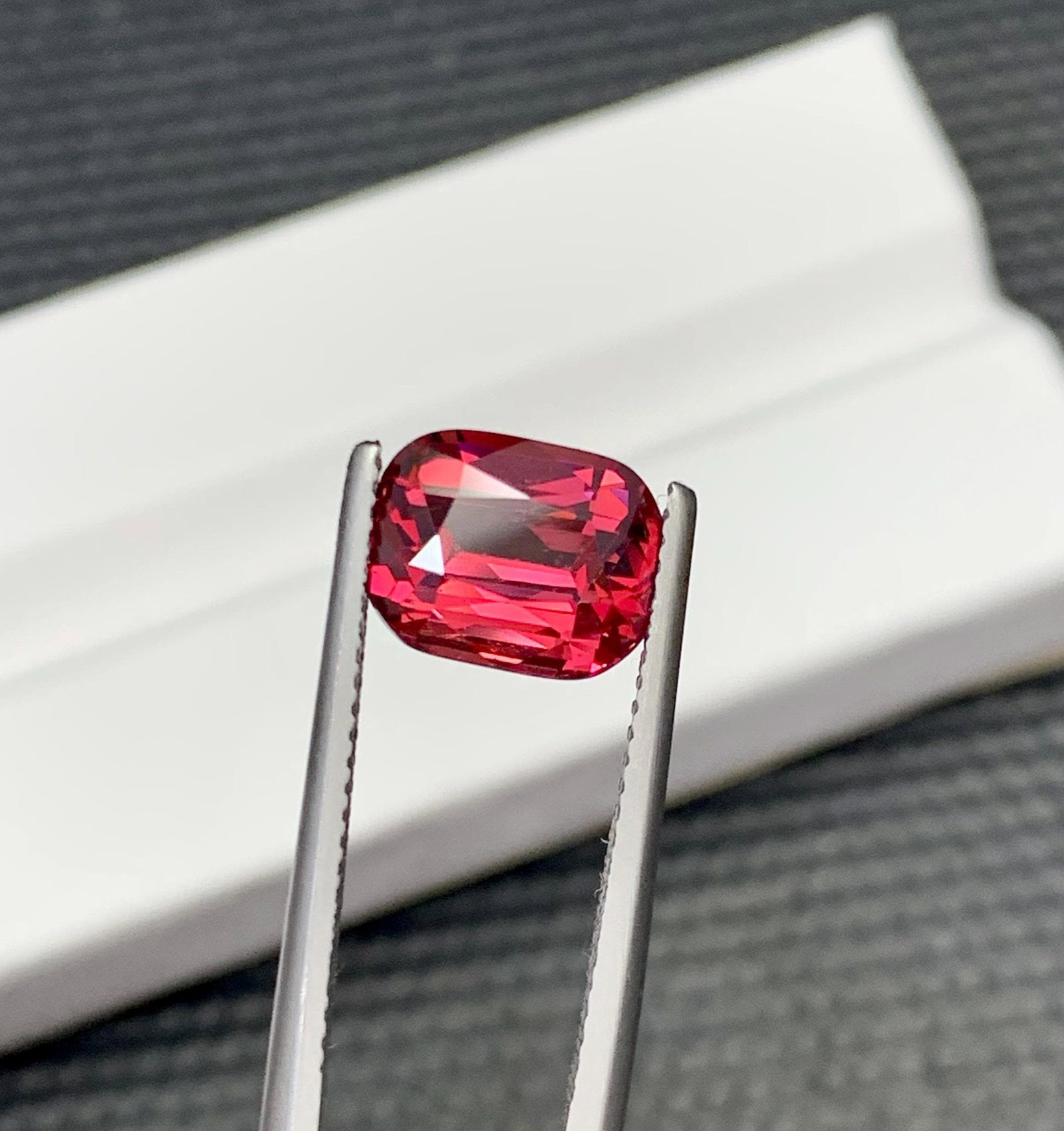 Natural Garnet Raspberry Pink Cushion Cut Gemstone From Tanzania, 3.90 Carat - 11