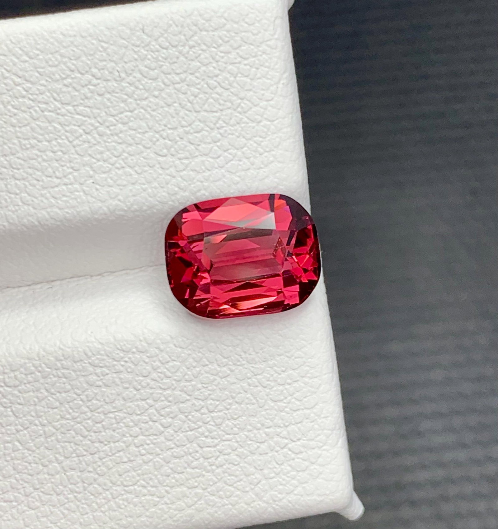 Natural Garnet Raspberry Pink Cushion Cut Gemstone From Tanzania, 3.90 Carat - 13