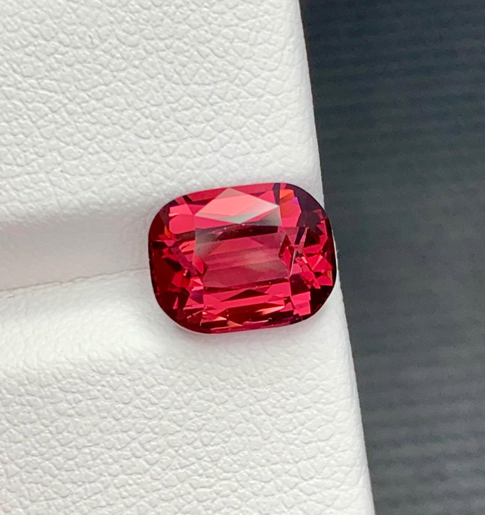 Natural Garnet Raspberry Pink Cushion Cut Gemstone From Tanzania, 3.90 Carat - 2