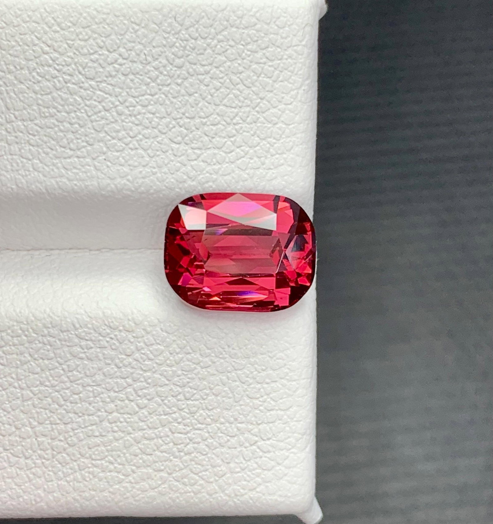 Natural Garnet Raspberry Pink Cushion Cut Gemstone From Tanzania, 3.90 Carat - 7