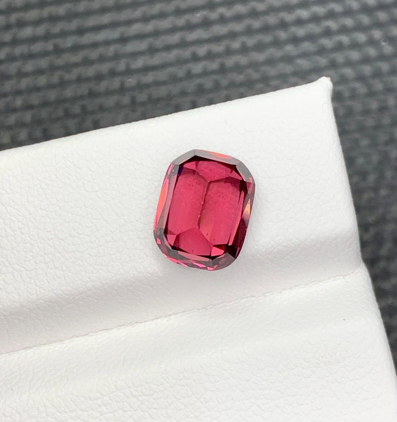 Natural Garnet Raspberry Pink Cushion Cut Gemstone From Tanzania, 3.90 Carat - 9