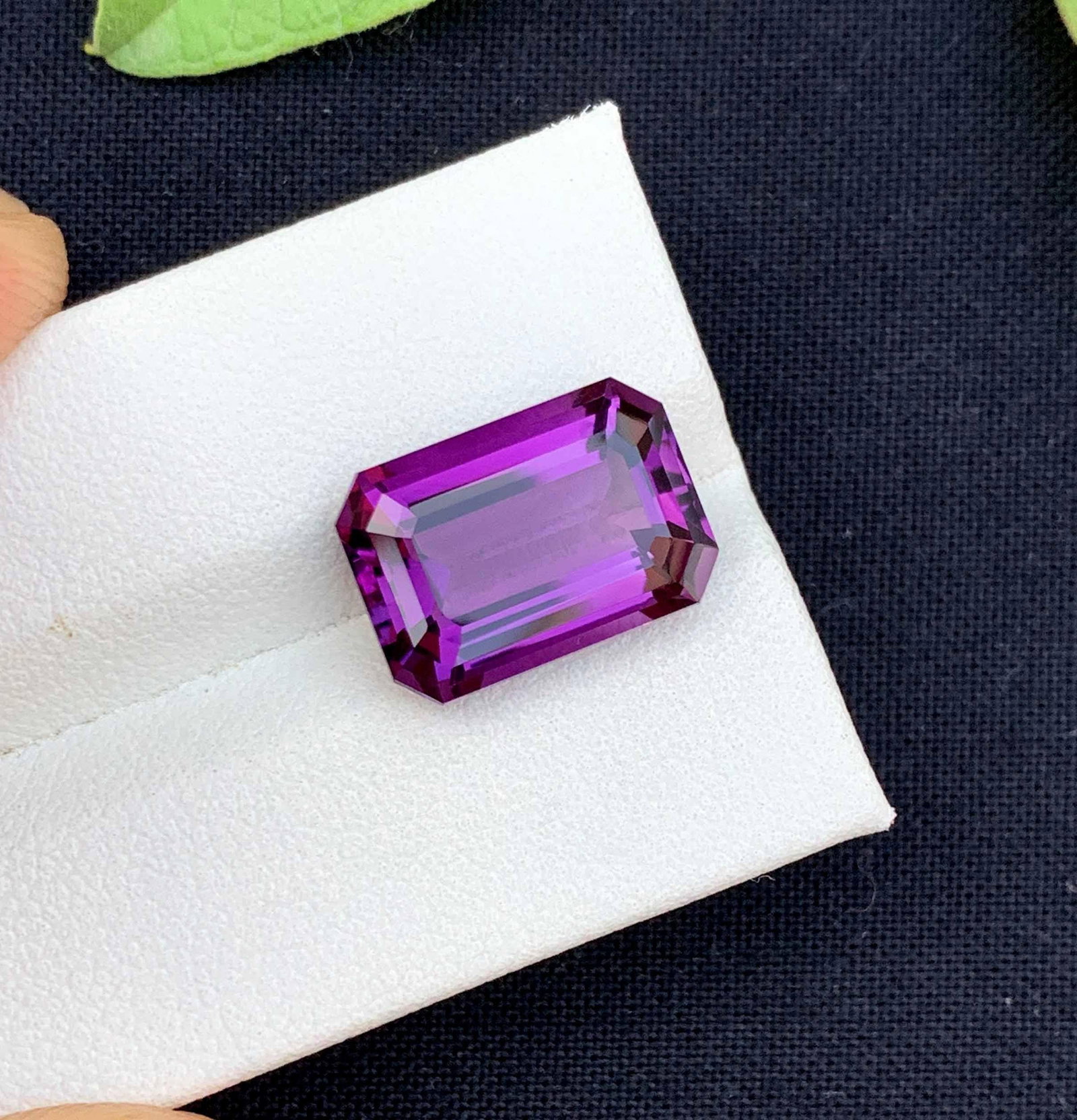 Emerald Cut Amethyst Gemstone: 7.30 Carats, February Birthstone (1 of 11)