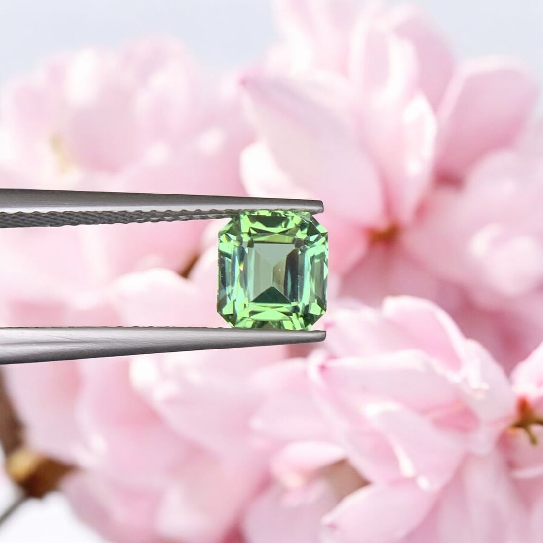 Light Green Tourmaline Ring Stone, Natural Tourmaline Gemstone For Jewelry (1 of 2)