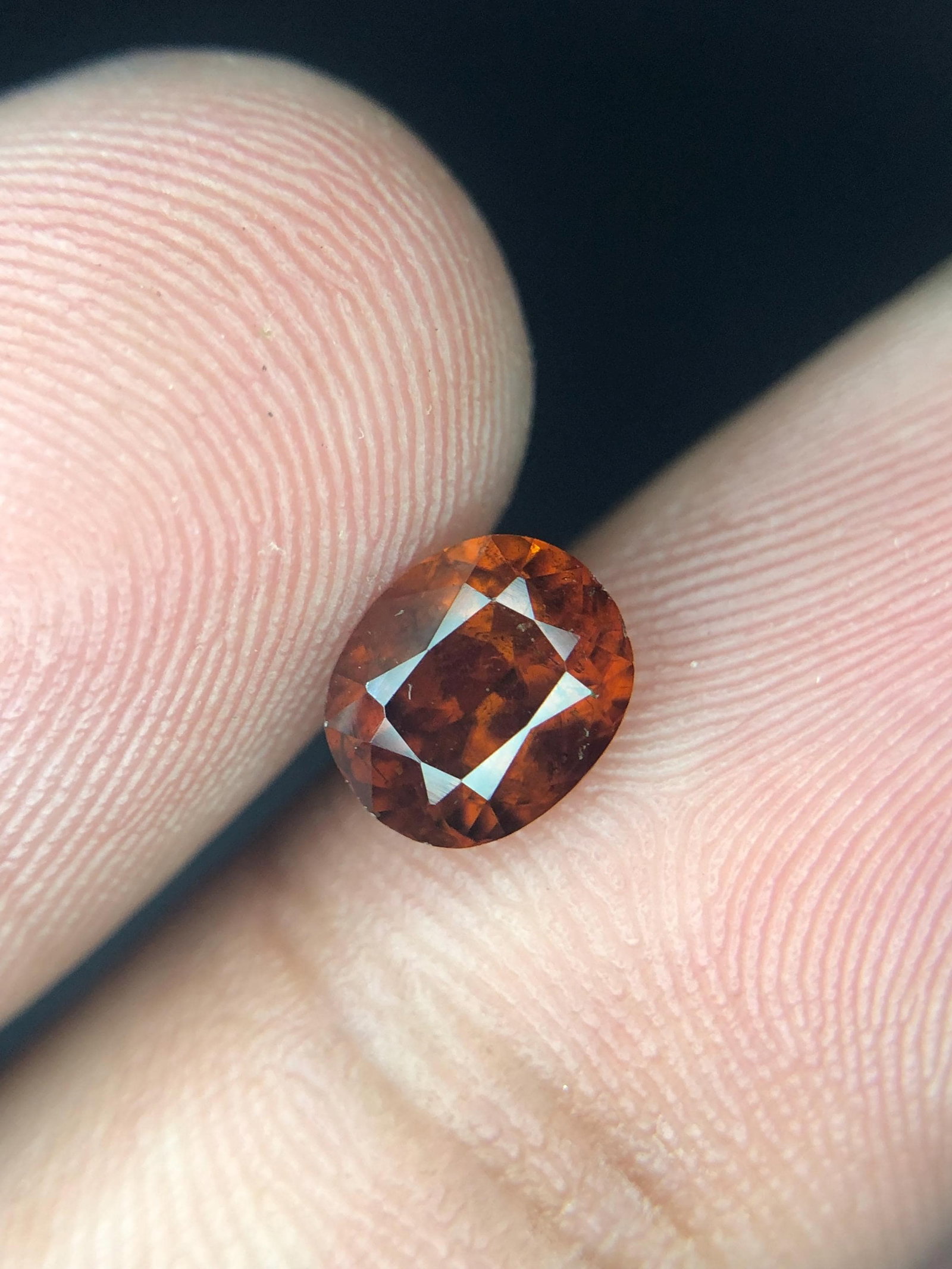 Rare Orangish Brown Bastnasite Gemstone: Oval Cut, 0.85 Carat - 7