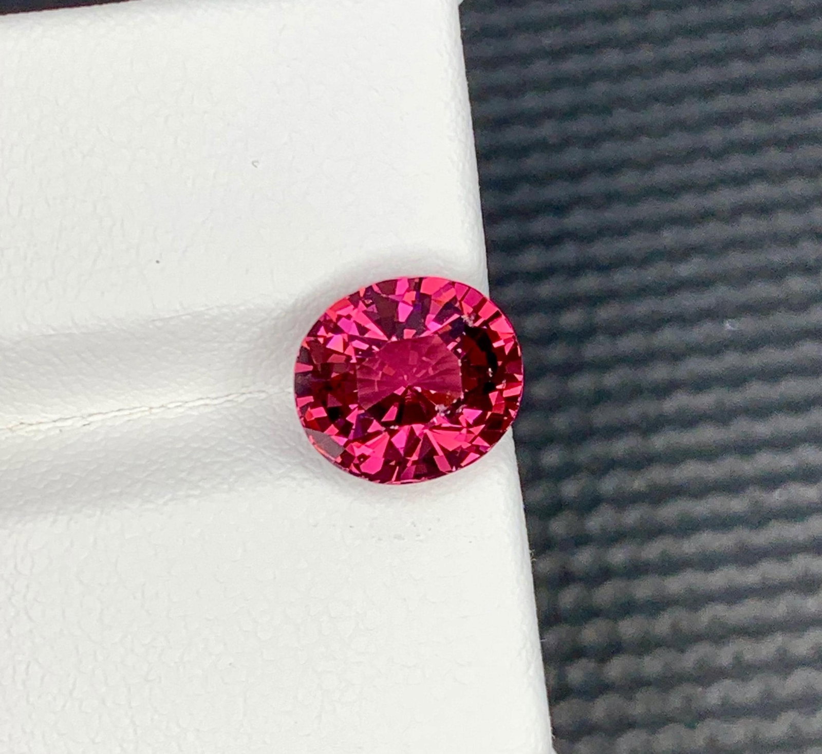 Purplish Pink Natural Garnet Oval Shape Gemstone For Ring From Tanzania - 4.140 Carat - 12