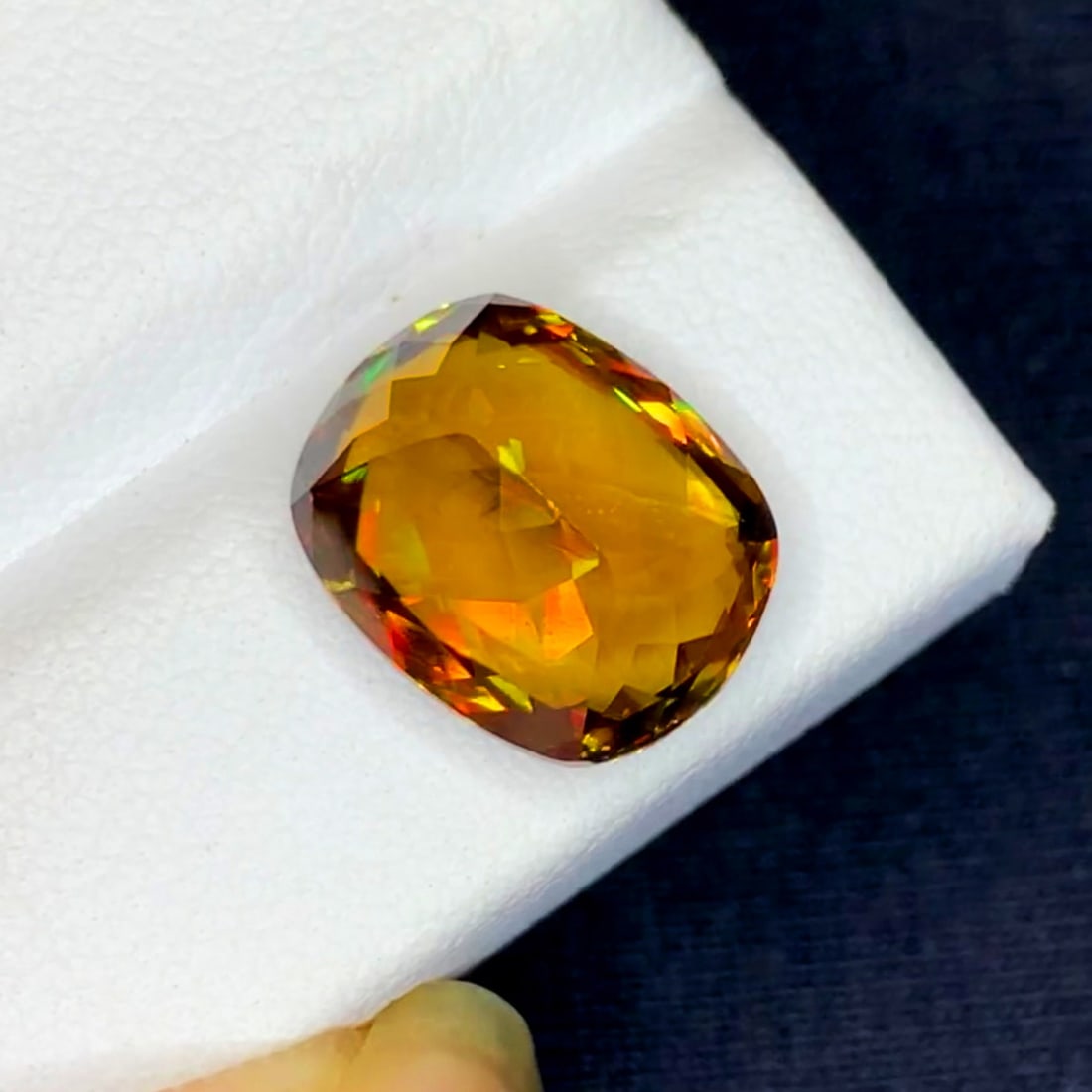 Deep yellow Sphene Ring Stone, Full Fire Sphene Gemstone For Jewelry Making - 3