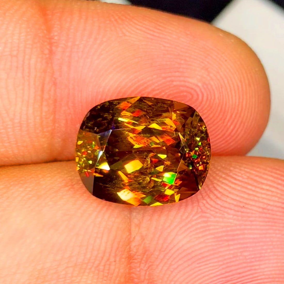 Deep yellow Sphene Ring Stone, Full Fire Sphene Gemstone For Jewelry Making - 5